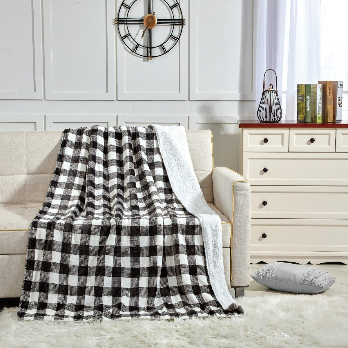 Ultra Soft Oversized Plush Altitude Throw Blanket - Stylish Home Décor for Bed or Couch - Spirit Linen