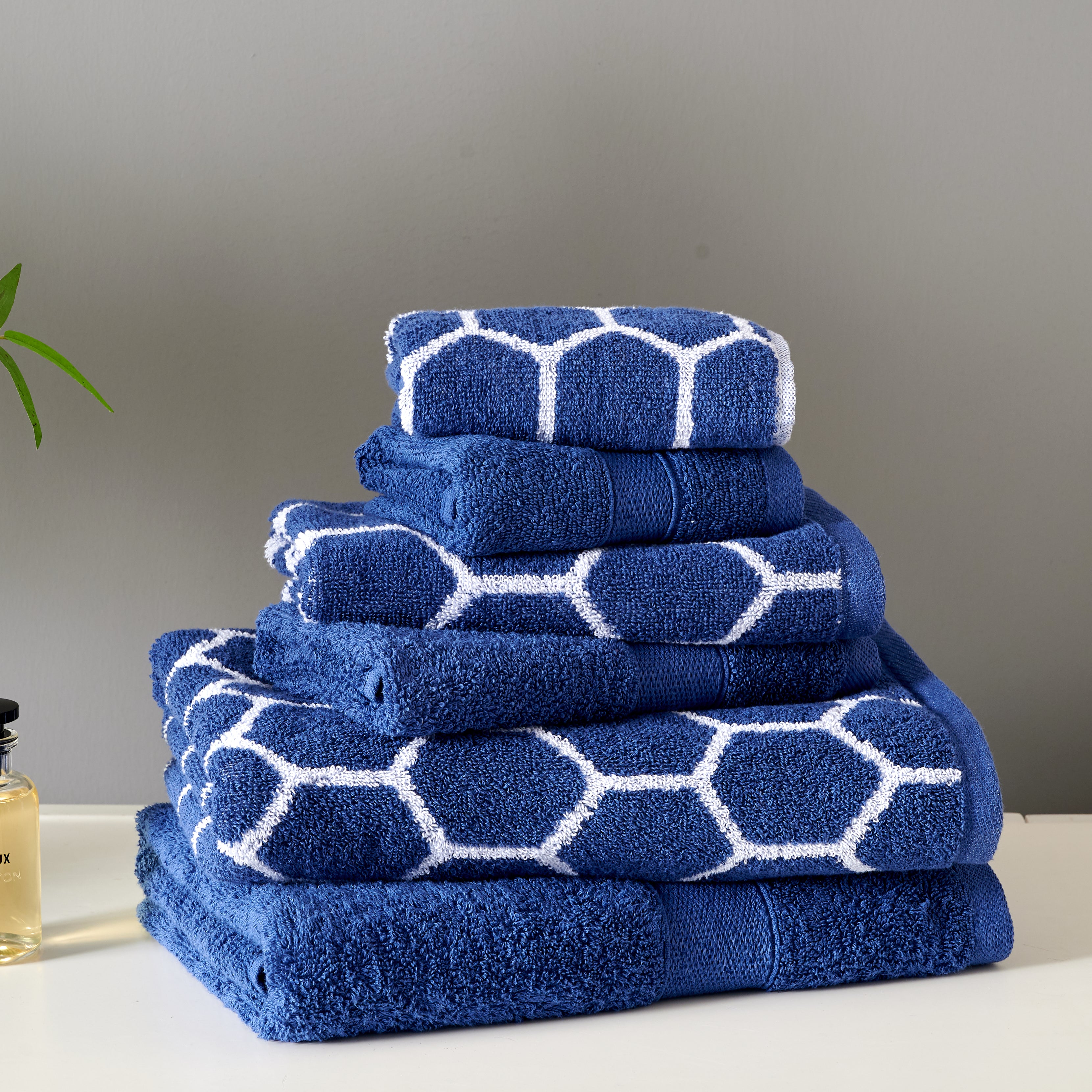 100% Cotton Honeycomb 6Pc Bath Towel Set