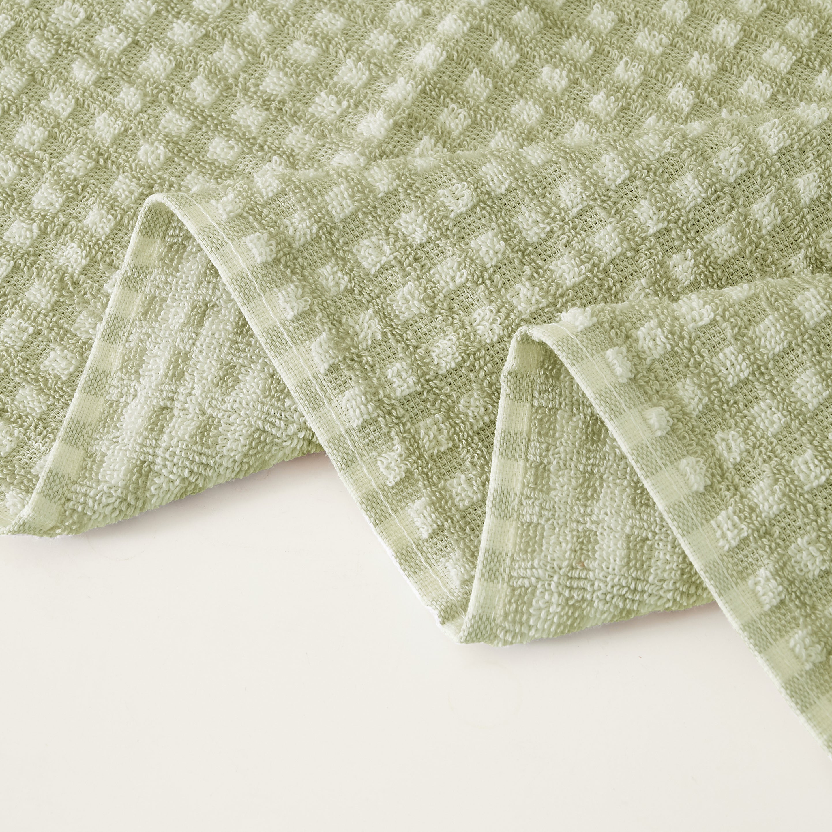 100% Cotton Waffle 6Pc Bath Towel Set