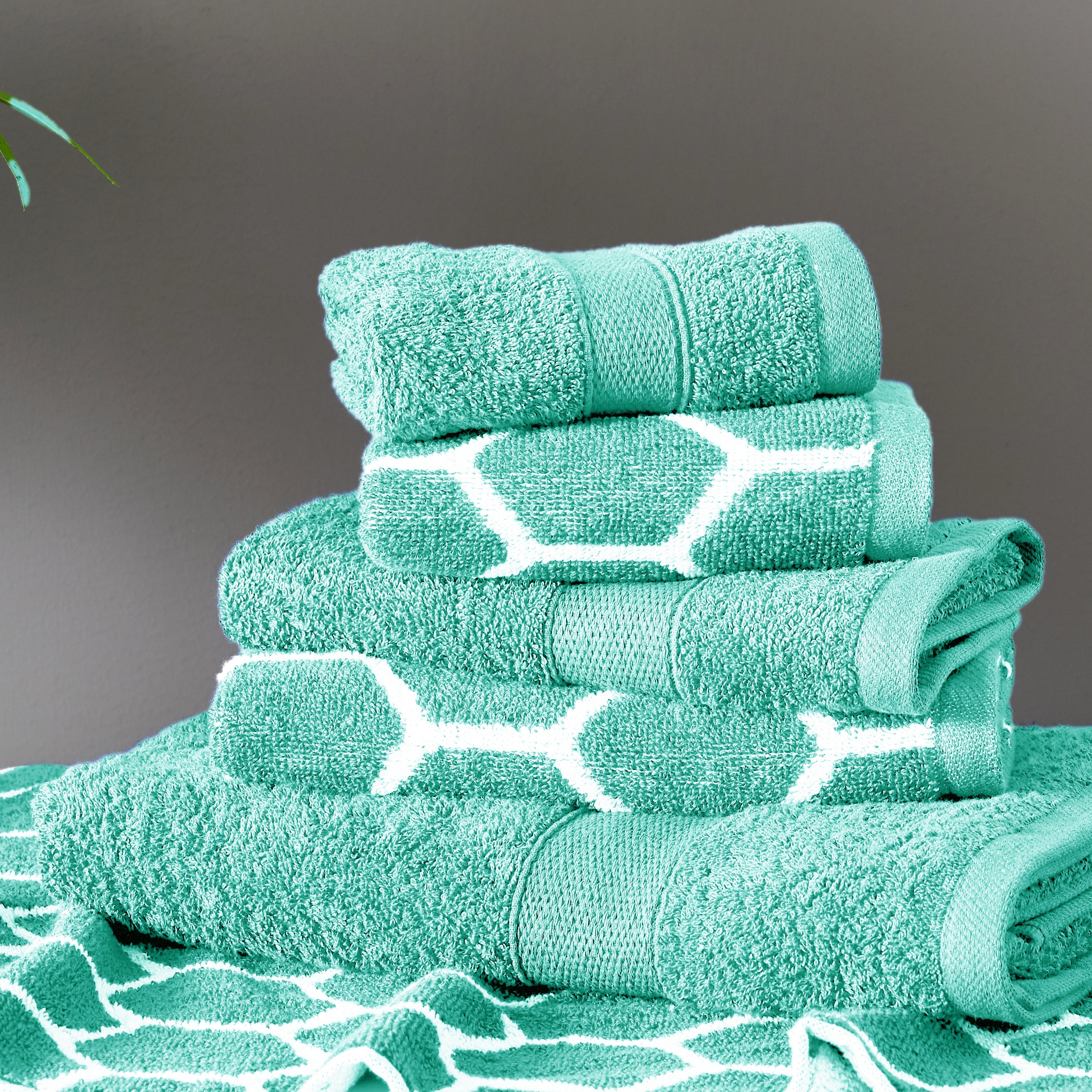 100% Cotton Honeycomb 6Pc Bath Towel Set