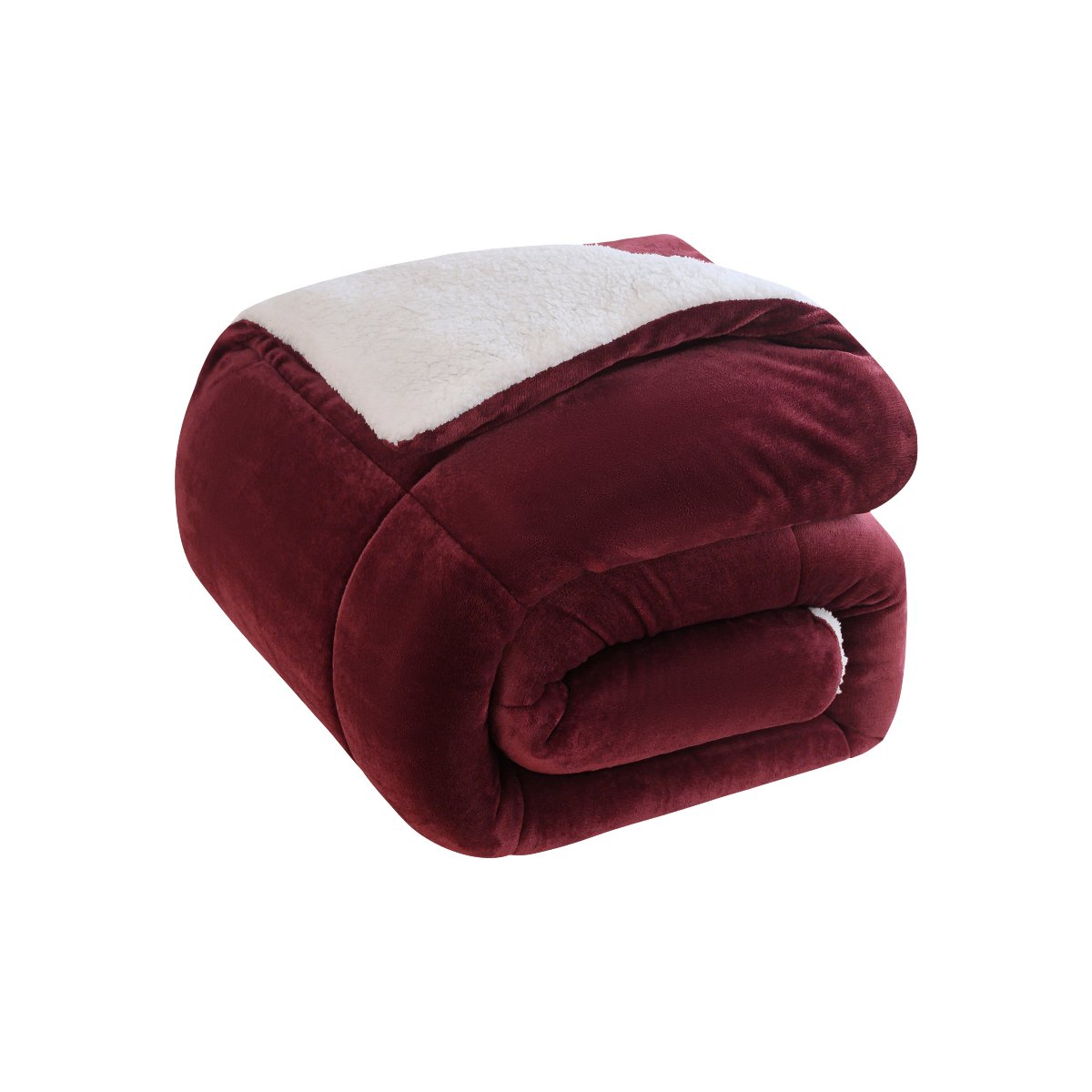 Mountain Ridge Boxed Knit 3pc Comforter Set | Spirit Linen - Burgundy