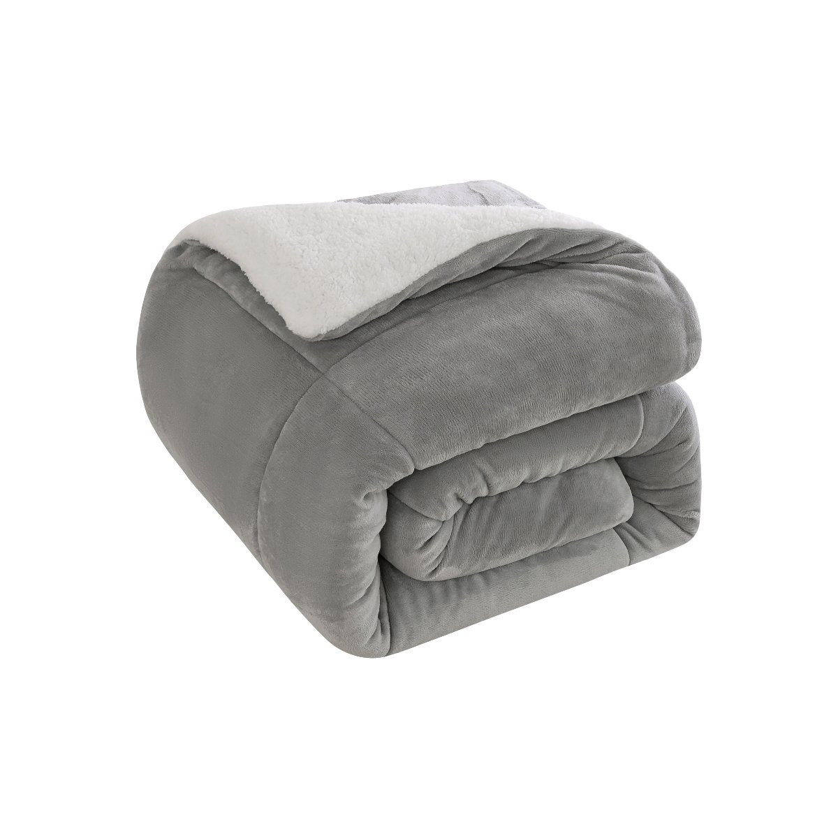 Mountain Ridge Boxed Knit 3pc Comforter Set | Spirit Linen - Silver