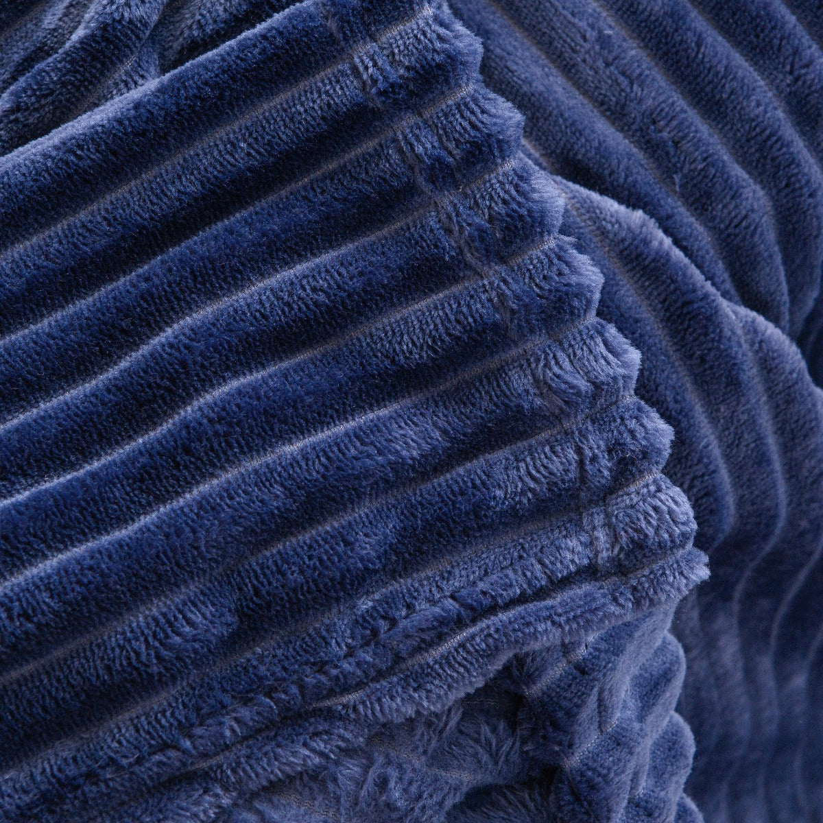 Solid Plush Ribbed Blanket - Ultra Soft and Smooth