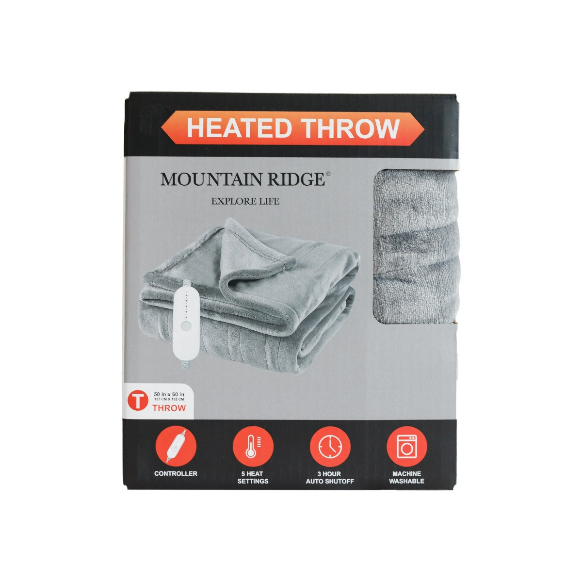 Microplush Heated 50x60 Throw