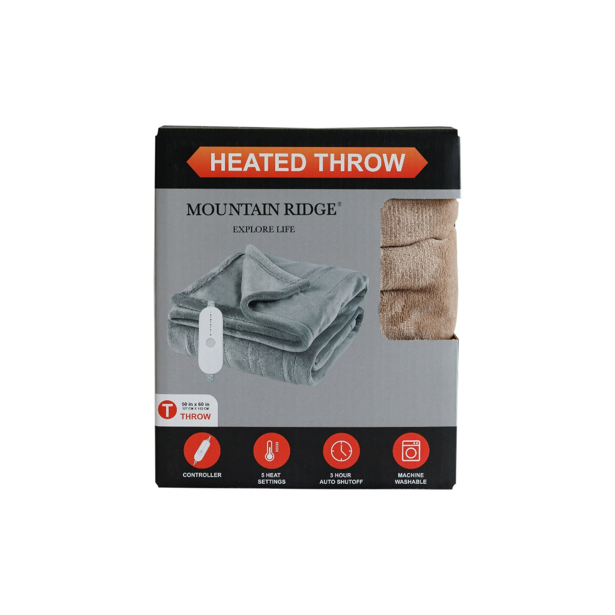 Microplush Heated 50x60 Throw