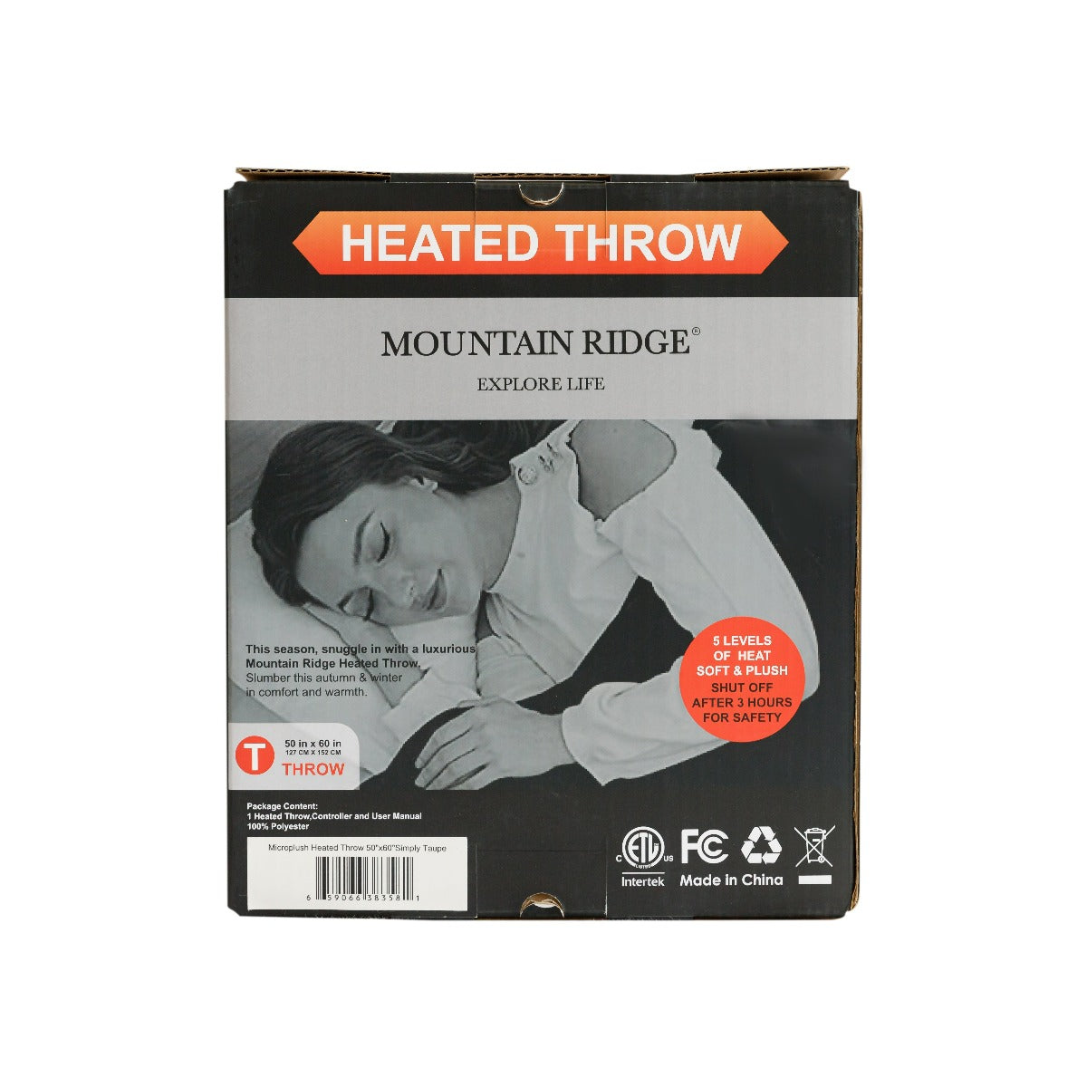 Microplush Heated 50x60 Throw