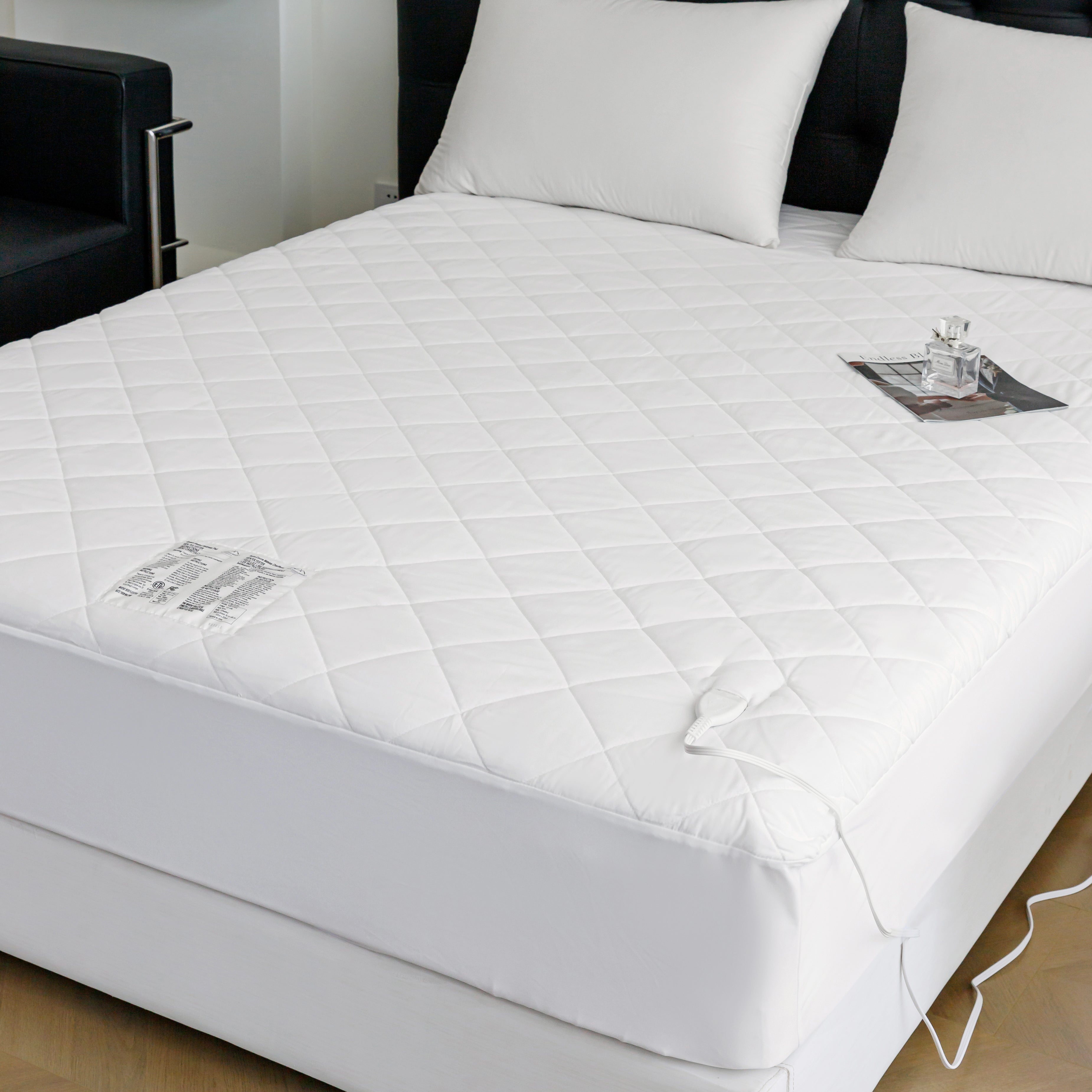 Heated Comfort Mattress Pad - White | Spirit Linen