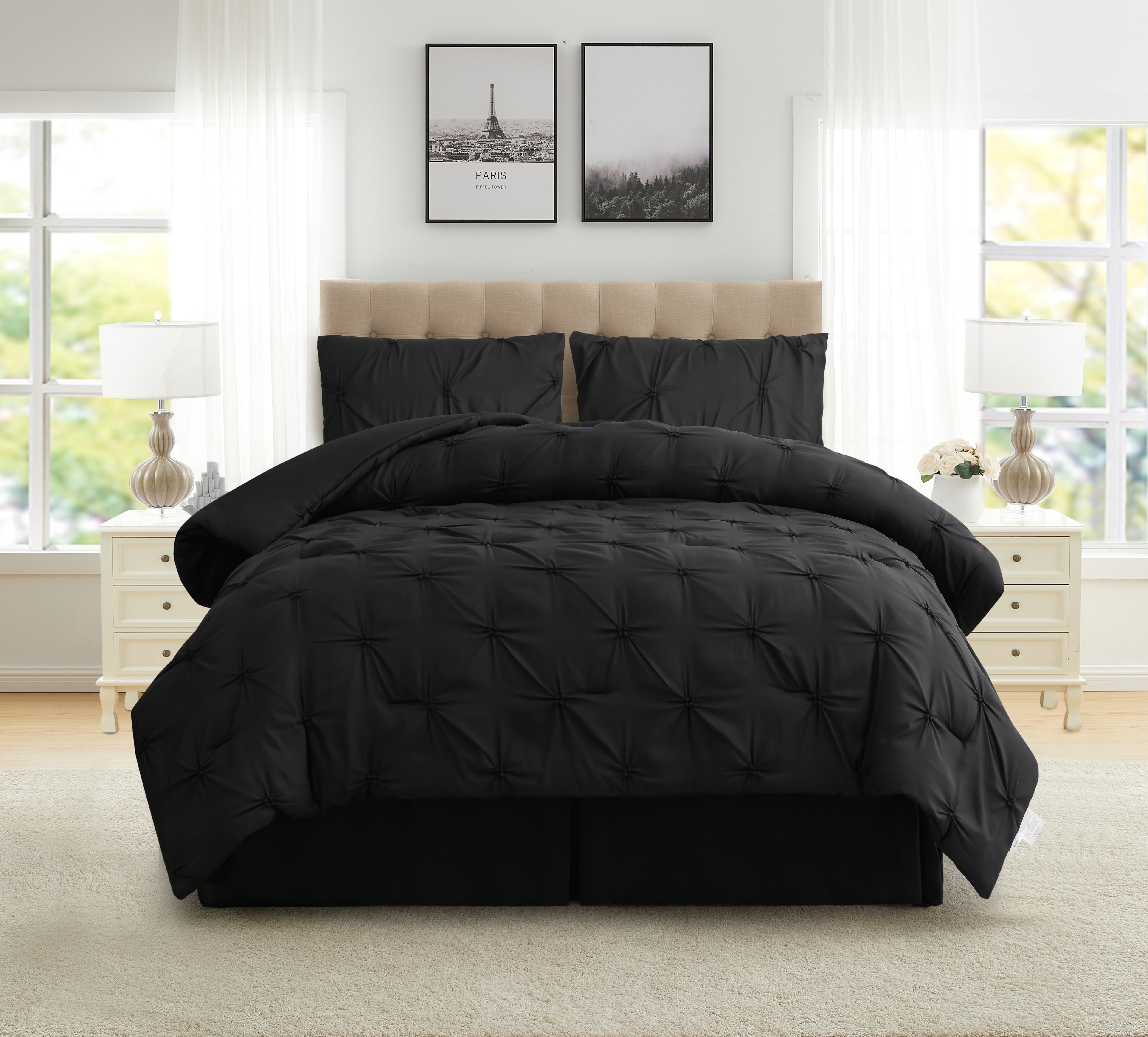 4-piece Pintuck Comforter Set