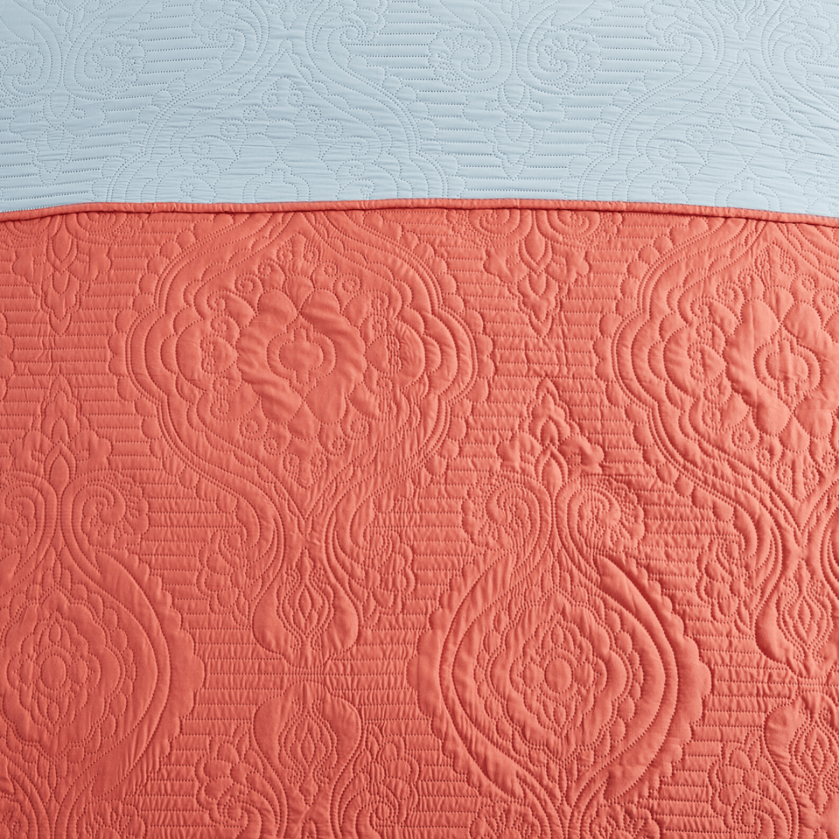 Madison Quilt Reversible Collection + Two Free Sham Pillows | Spirit Linen - Coral
