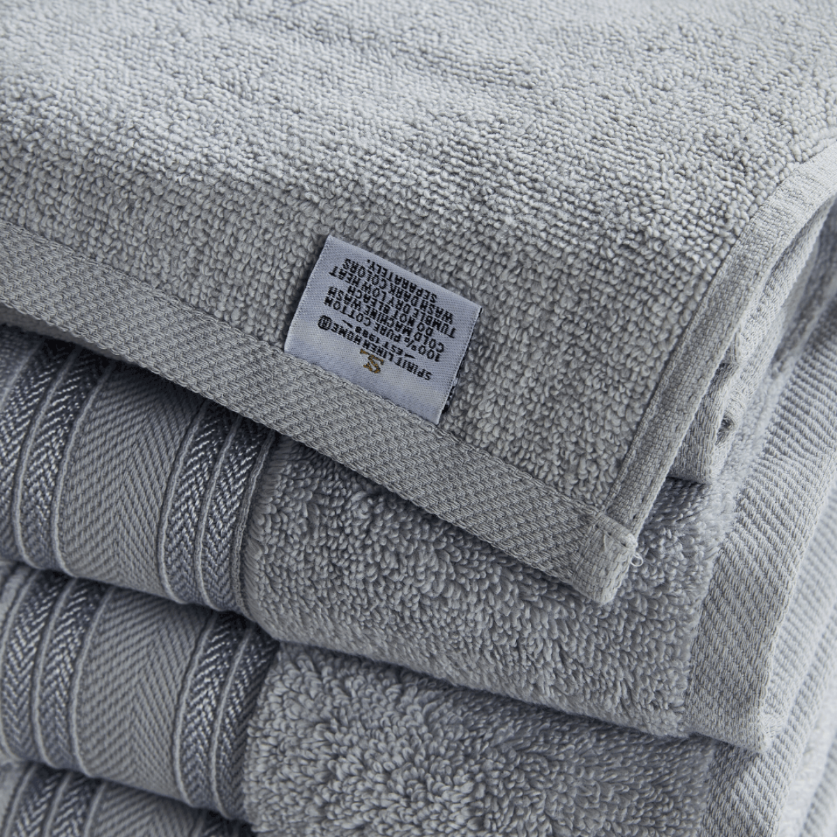 18pc Cotton Bath Towels Set | Spirit Linen - Lunar Rock