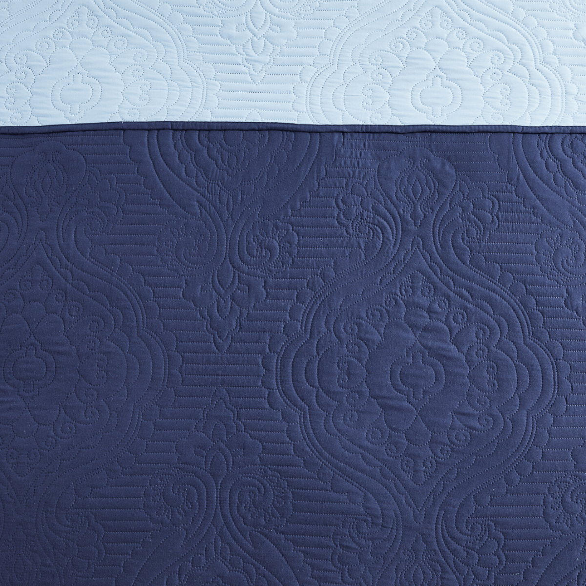 Madison Quilt Reversible Collection + Two Free Sham Pillows | Spirit Linen - Navy Blue