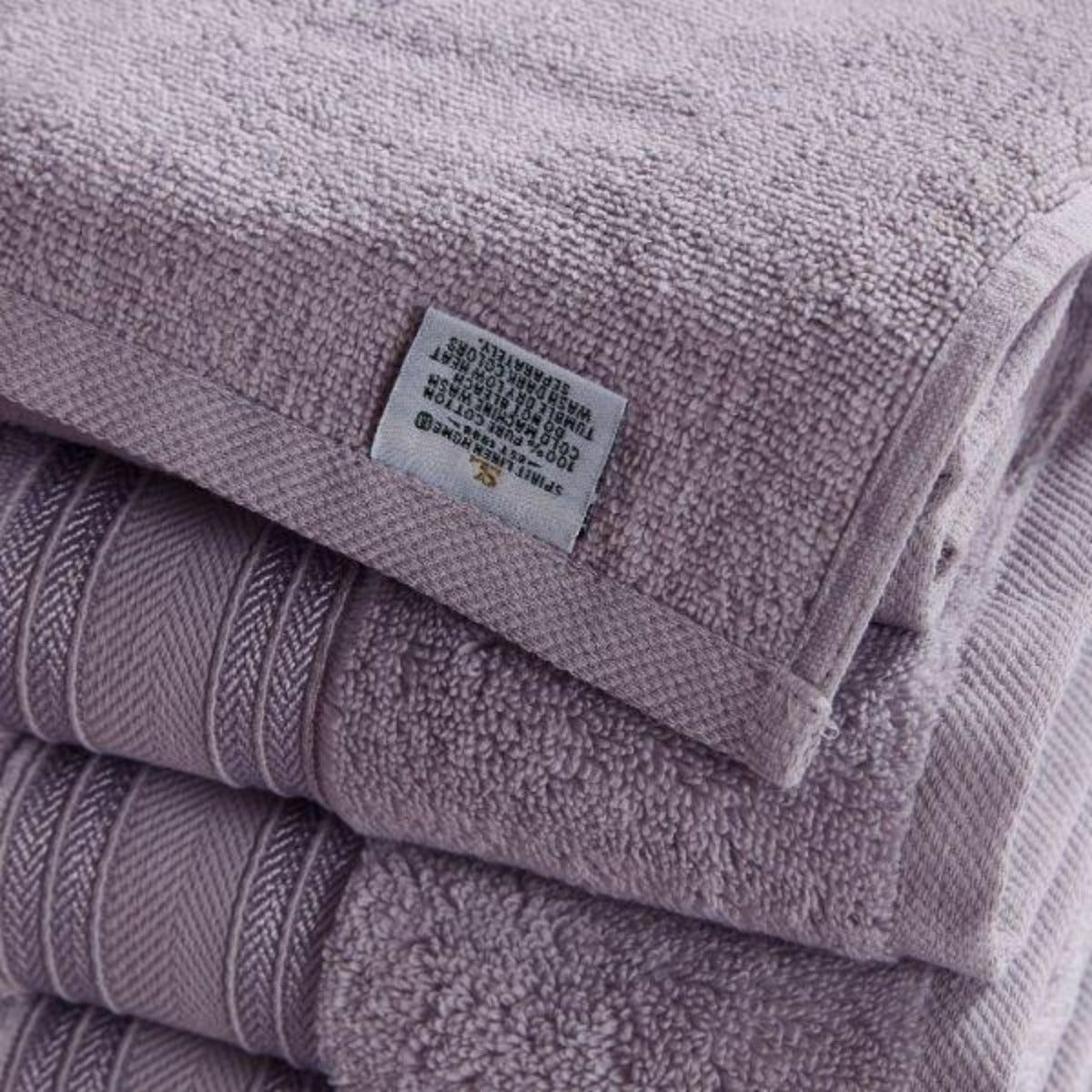 4 Piece Cotton Bath Towels Set | Spirit Linen - Nirvana