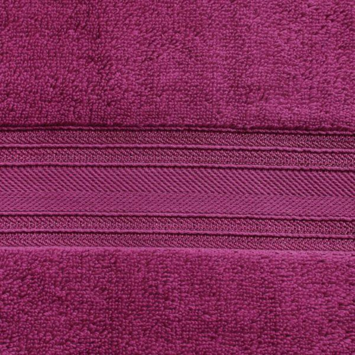 4 Piece Cotton Bath Towels Set | Spirit Linen - Raspberry