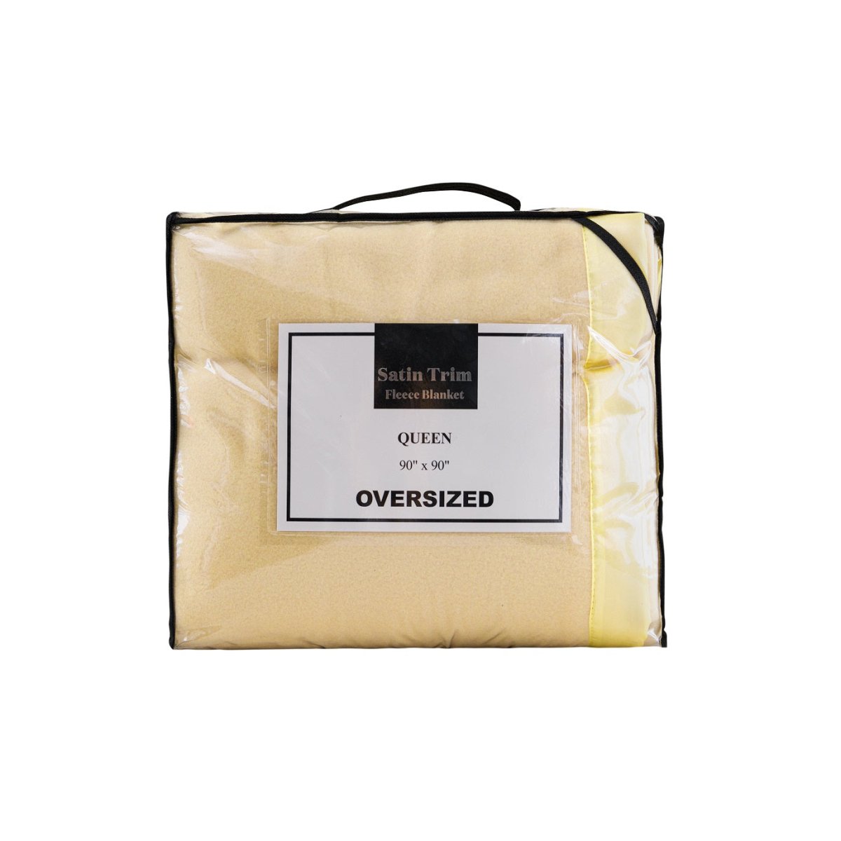 100% Polyester Satin Trim Polar Fleece Blanket - Spirit Linen