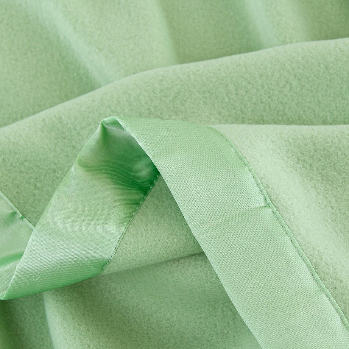100% Polyester Satin Trim Polar Fleece Blanket - Spirit Linen