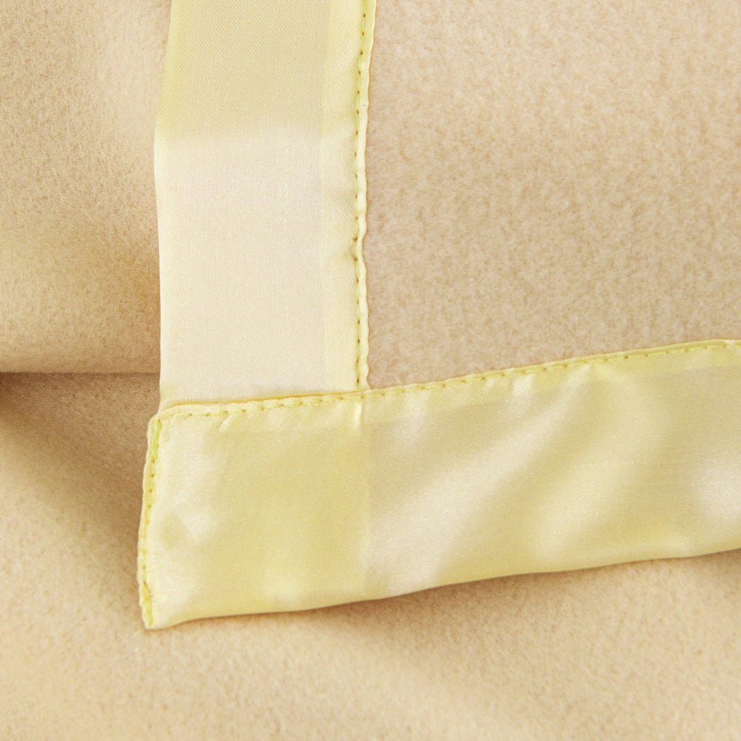 100% Polyester Satin Trim Polar Fleece Blanket - Spirit Linen
