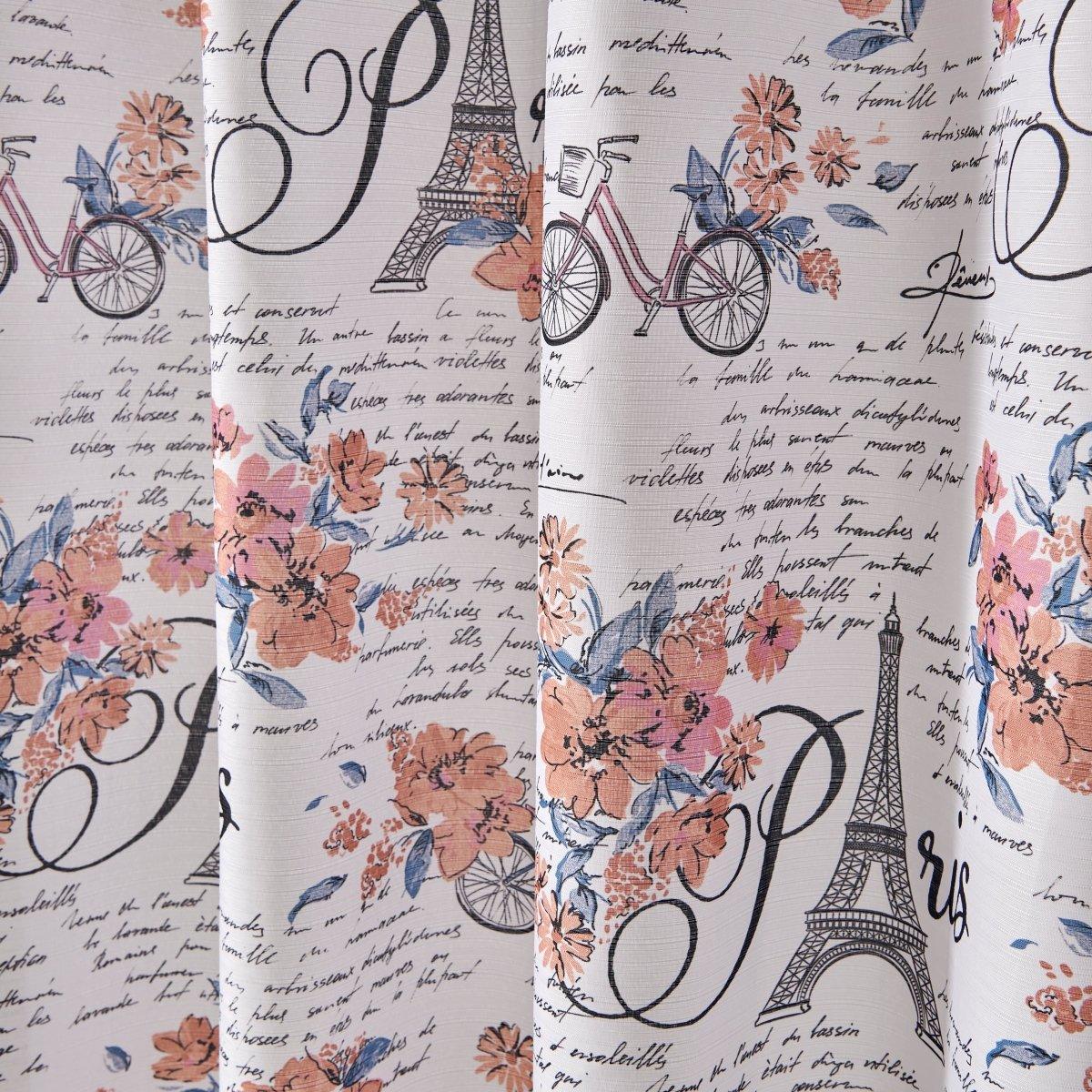 13pc Hooks Polyester Shower Curtain Set - Spirit Linen| Pink Paris