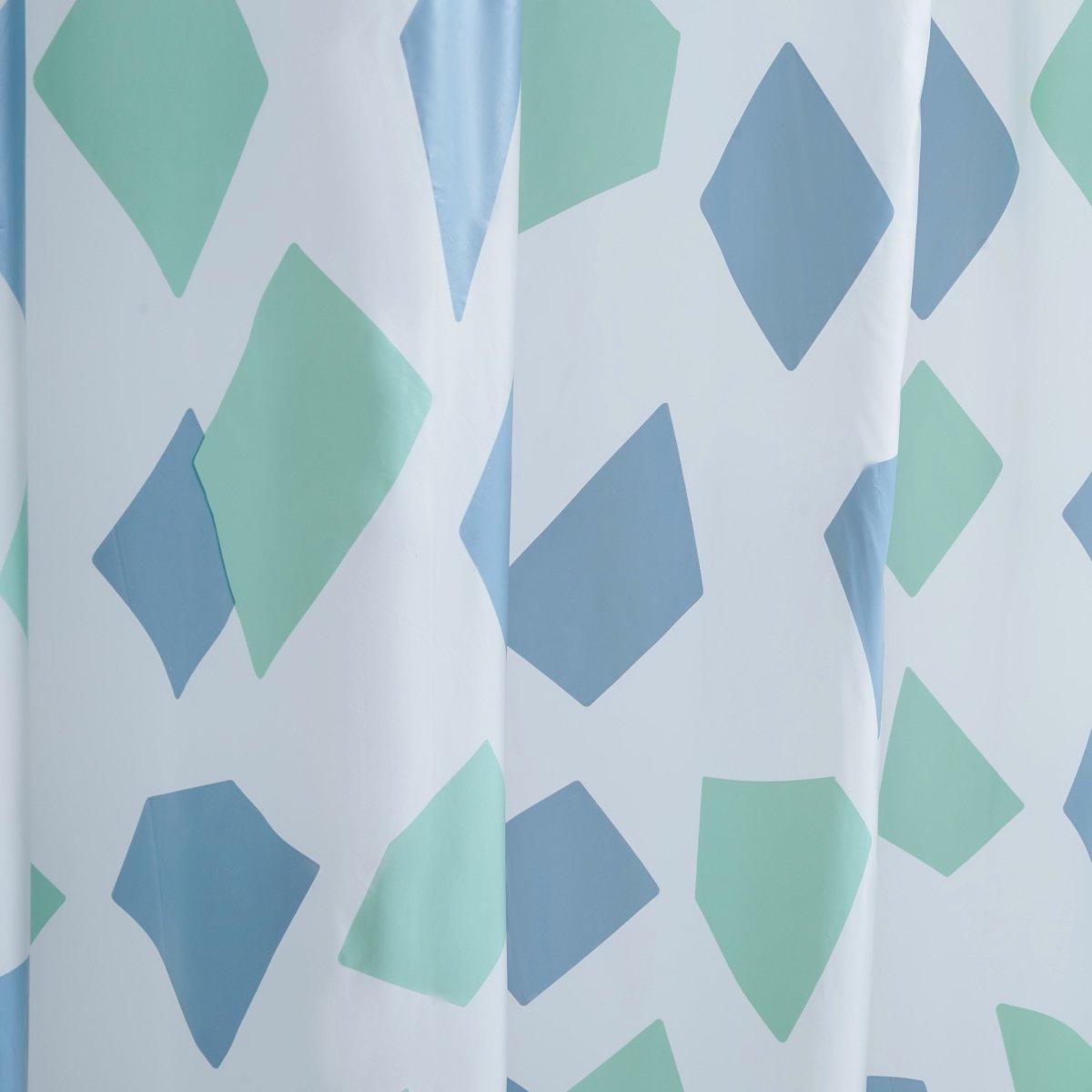 14pc Hooks with Hamper Polyester Shower Curtain Set - Spirit Linen