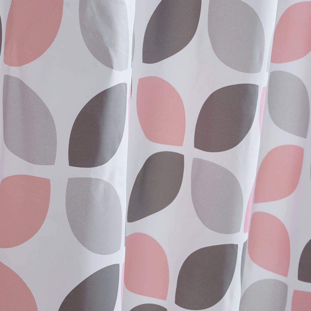 14pc Hooks with Hamper Polyester Shower Curtain Set - Spirit Linen