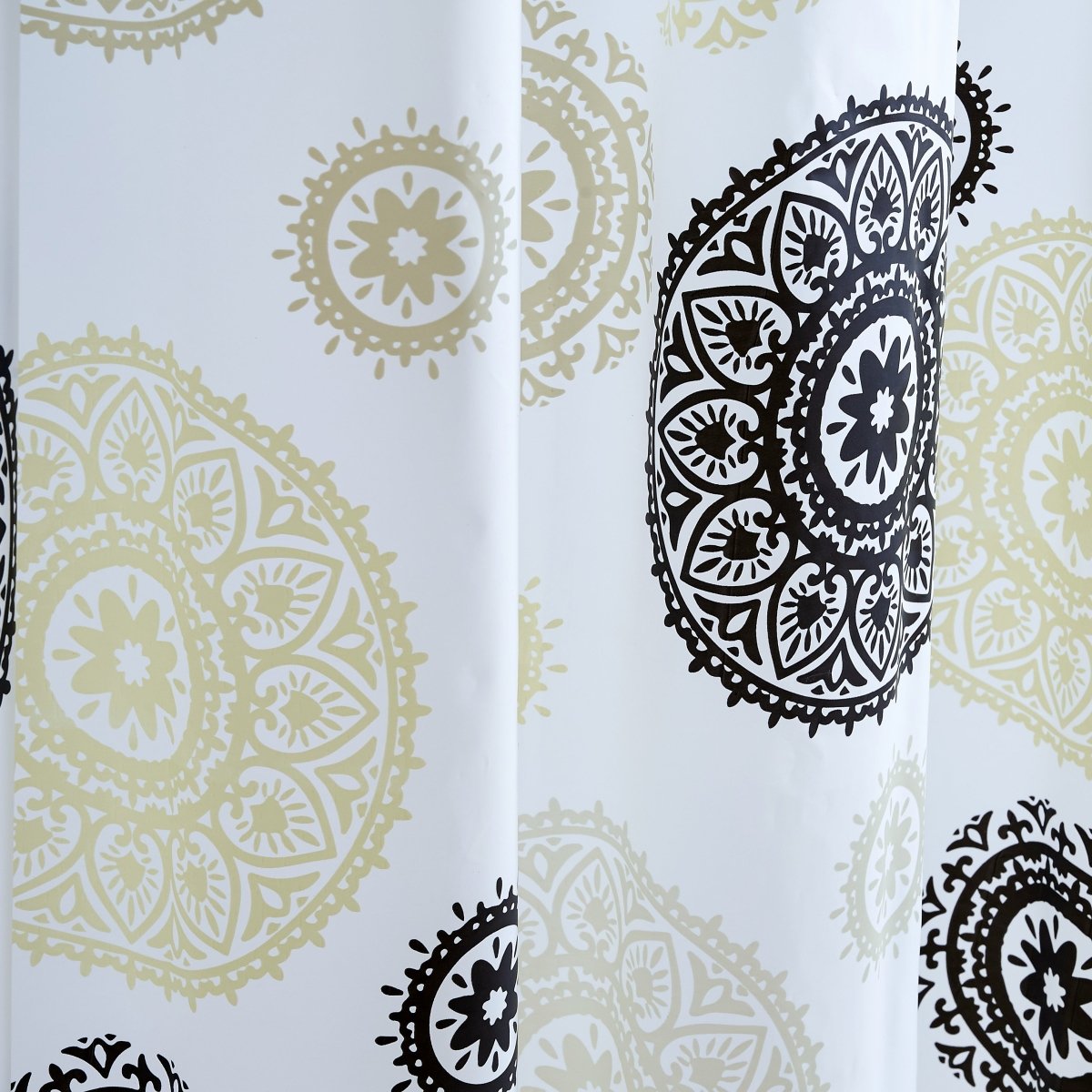14pc Hooks with Hamper Polyester Shower Curtain Set - Spirit Linen