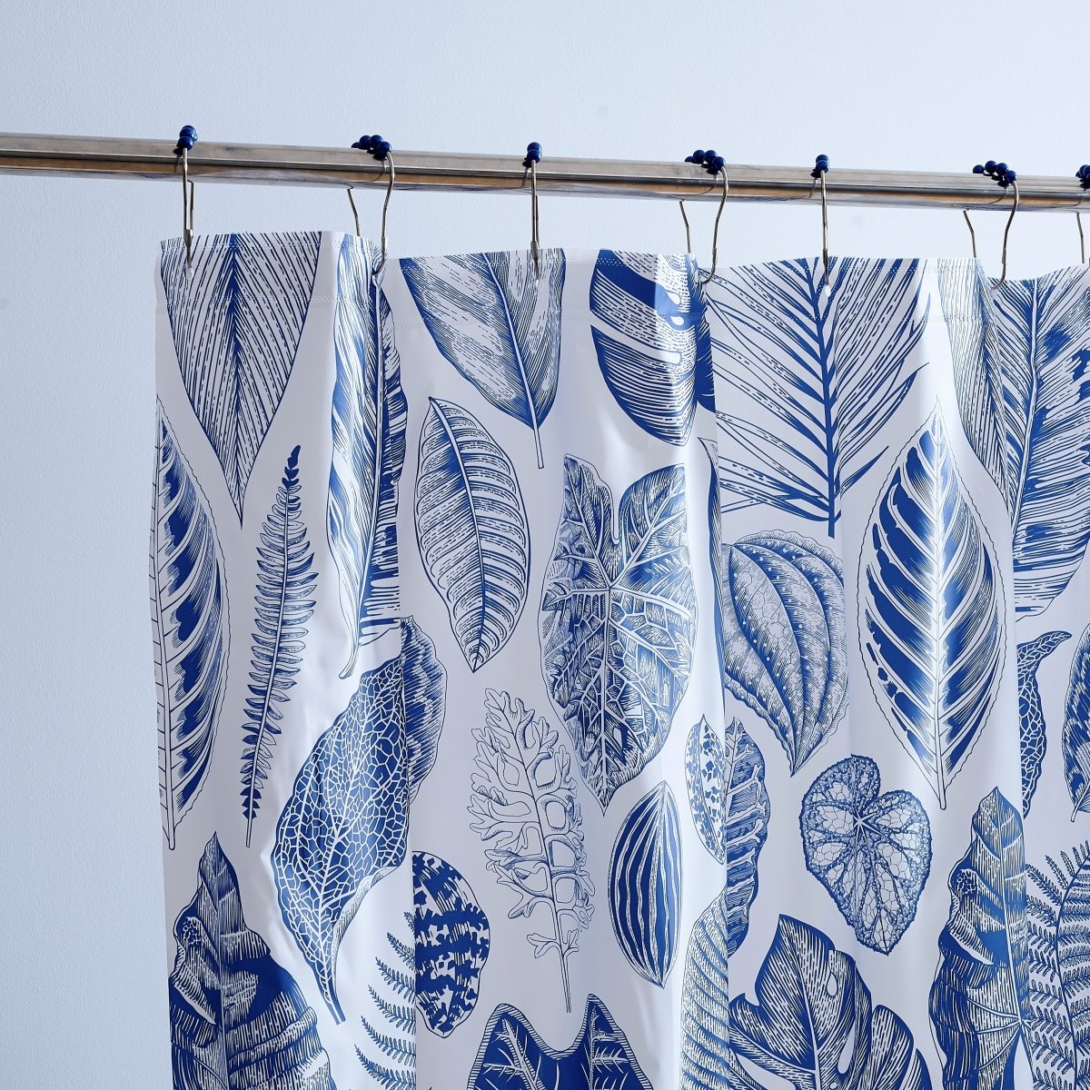 14pc Hooks with Hamper Polyester Shower Curtain Set - Spirit Linen