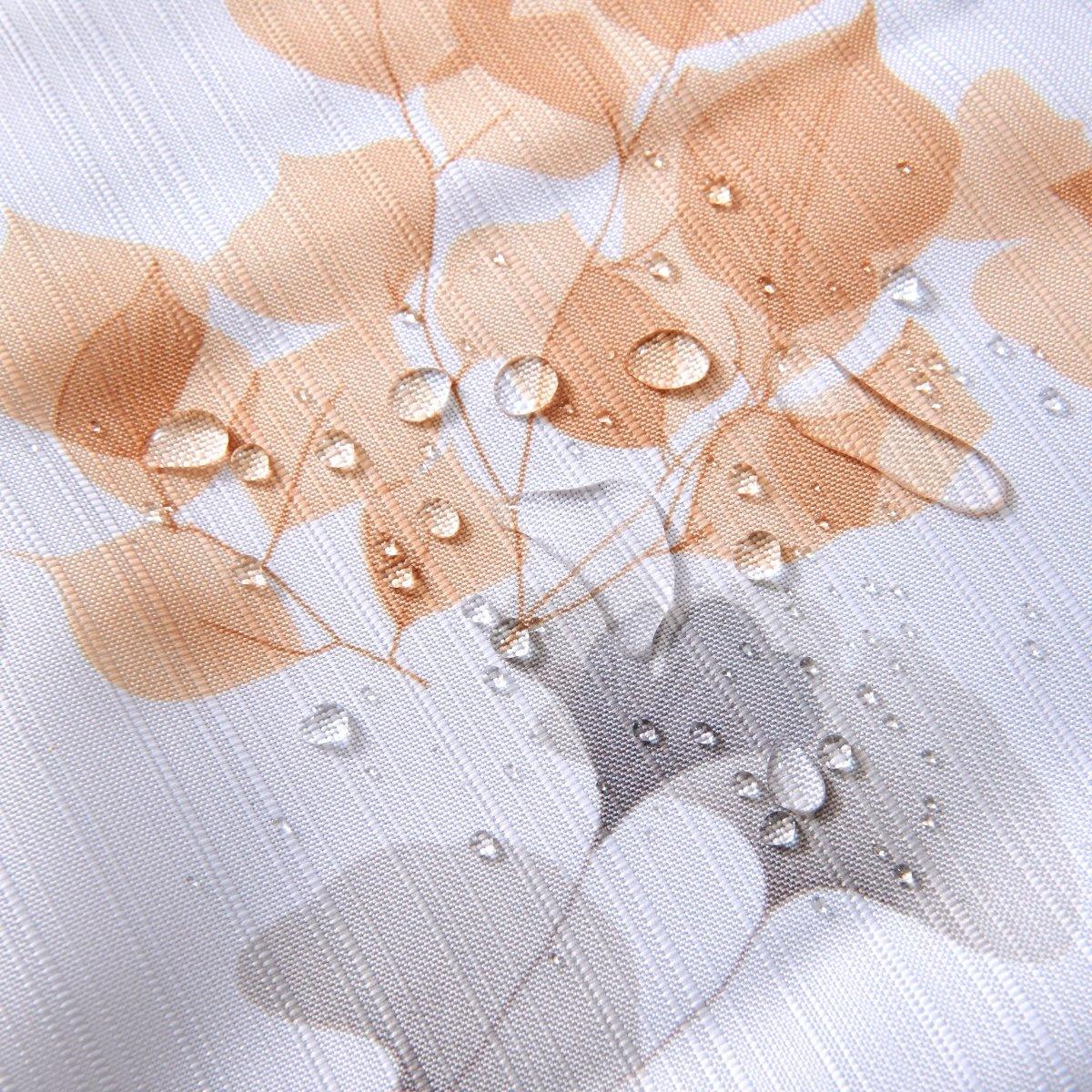 14pc Hooks with Liner Polyester Shower Curtain Set - Spirit Linen