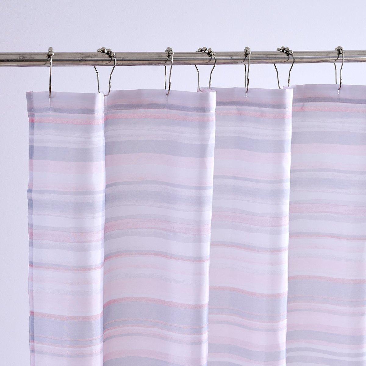 14pc Hooks with Noodle Rug Polyester Shower Curtain Set - Spirit Linen