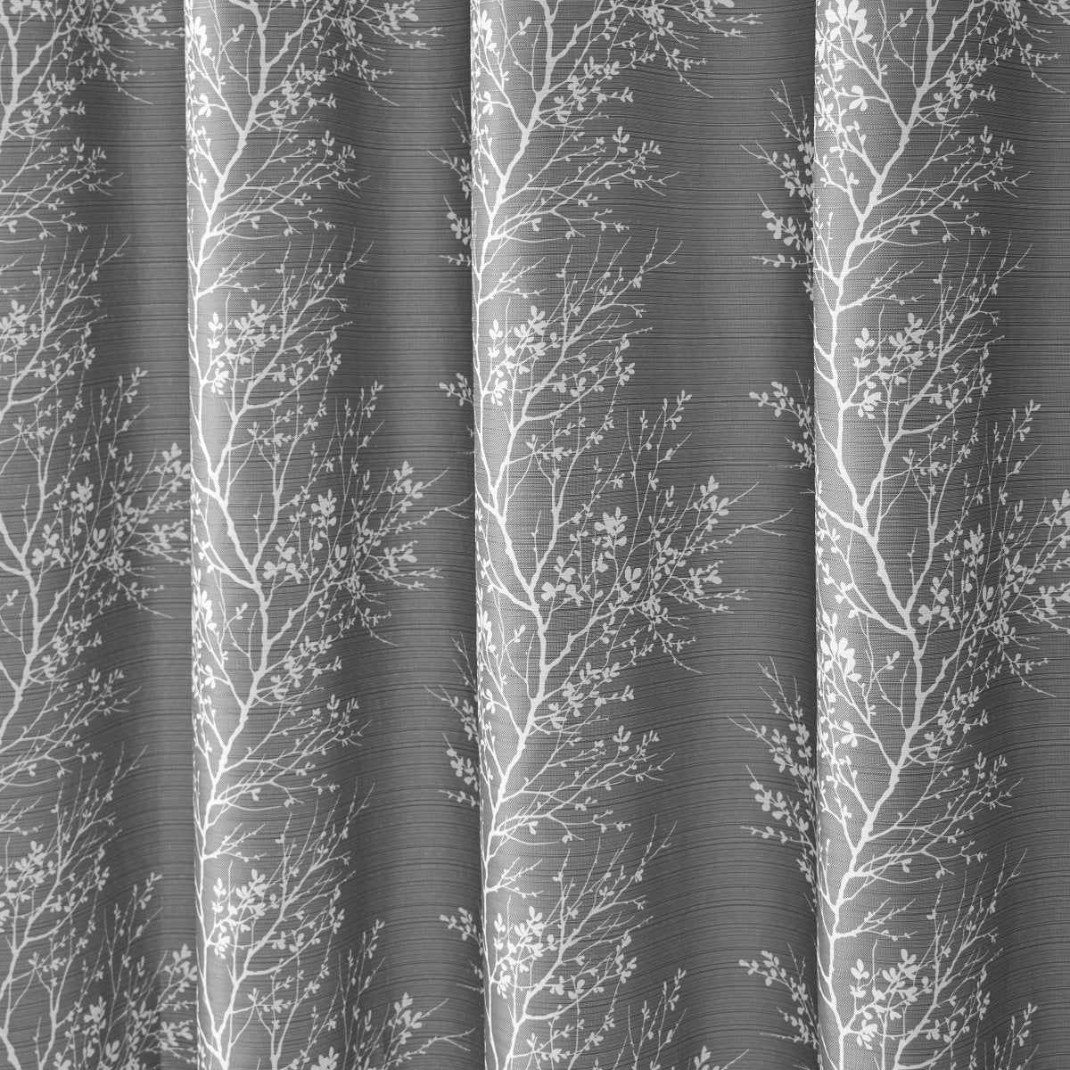 1pc Polyester Shower Curtain Set - Spirit Linen - Grey