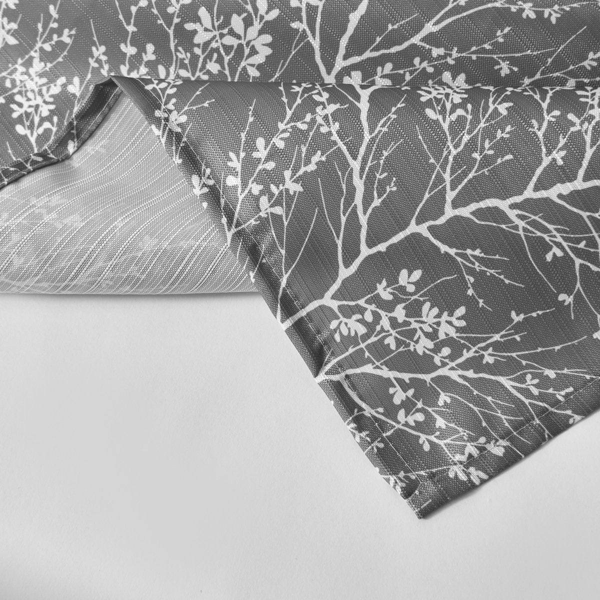 1pc Polyester Shower Curtain Set - Spirit Linen - Grey