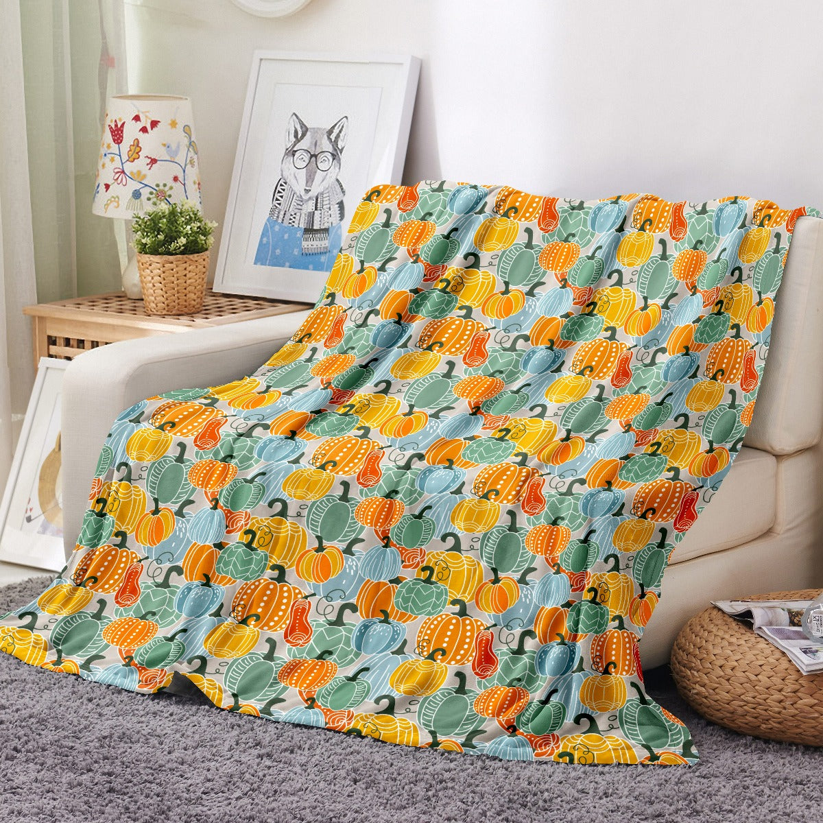 Ultra Soft Oversized Plush Holiday Throw Blanket - Stylish Home Décor for Bed or Couch