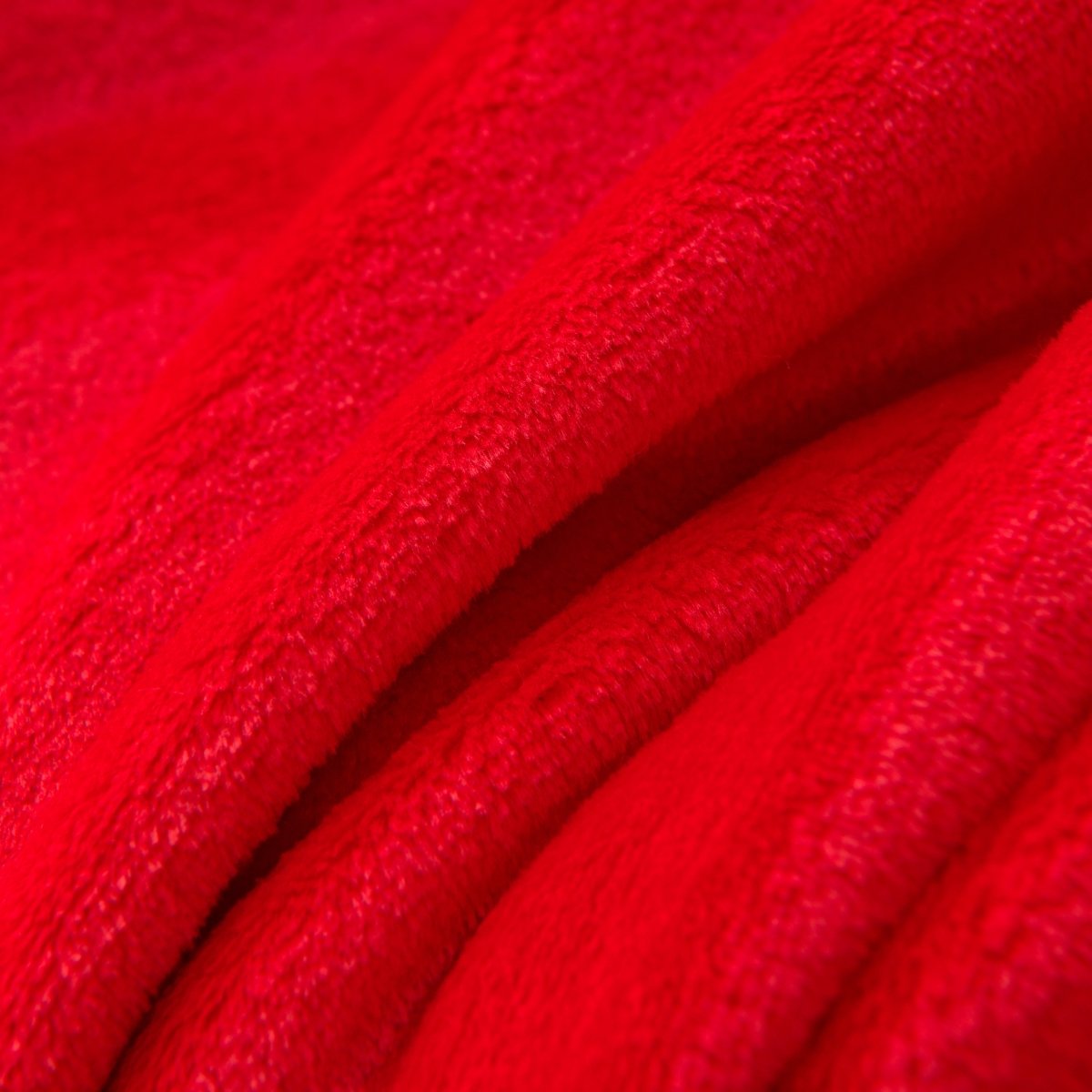 50x70 Tassel Flannel Throw Bellyband - Spirit Linen | Red