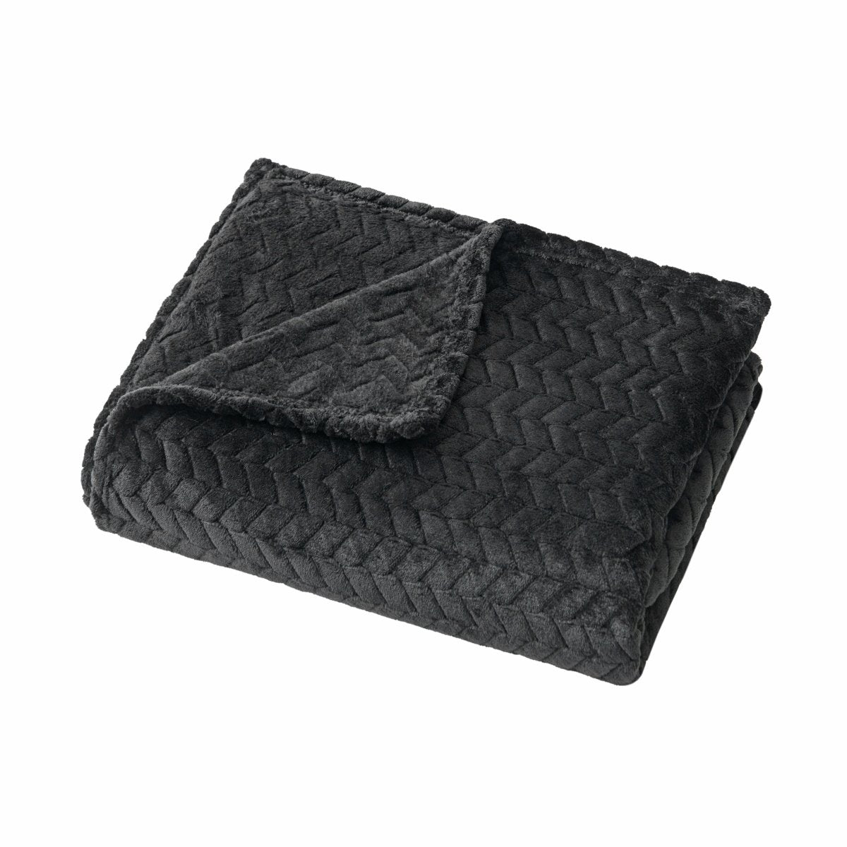 Arrow Jacquard 50 x 70 Plush Throw - Spirit Linen