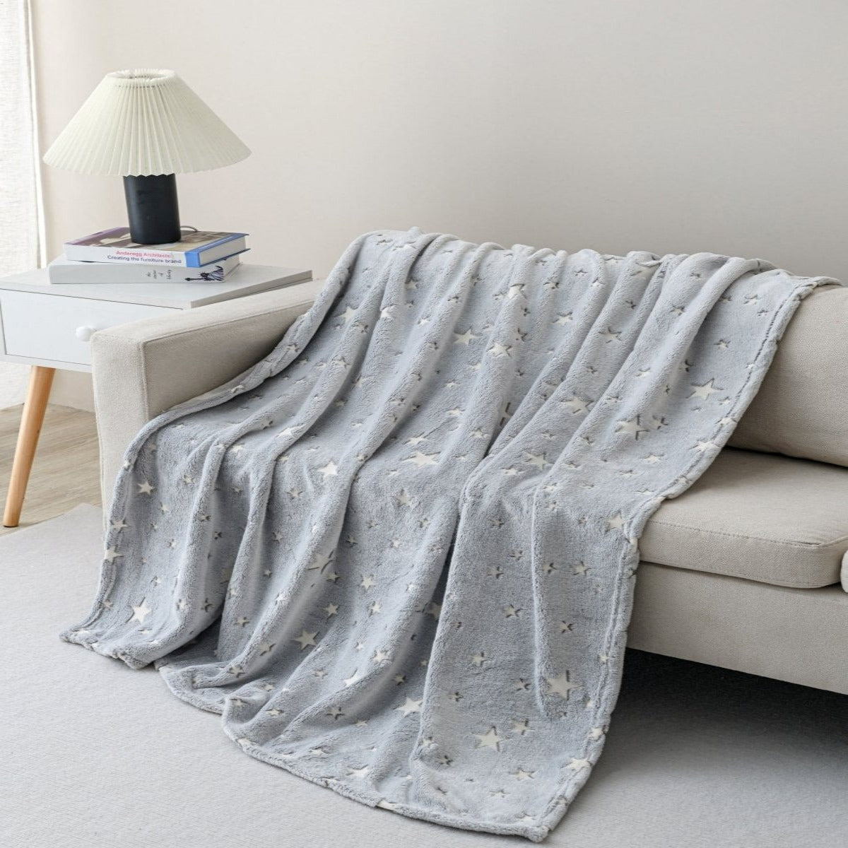 Luna & Arlo - Glow in the Dark - 50 x 70 Throw - Spirit Linen