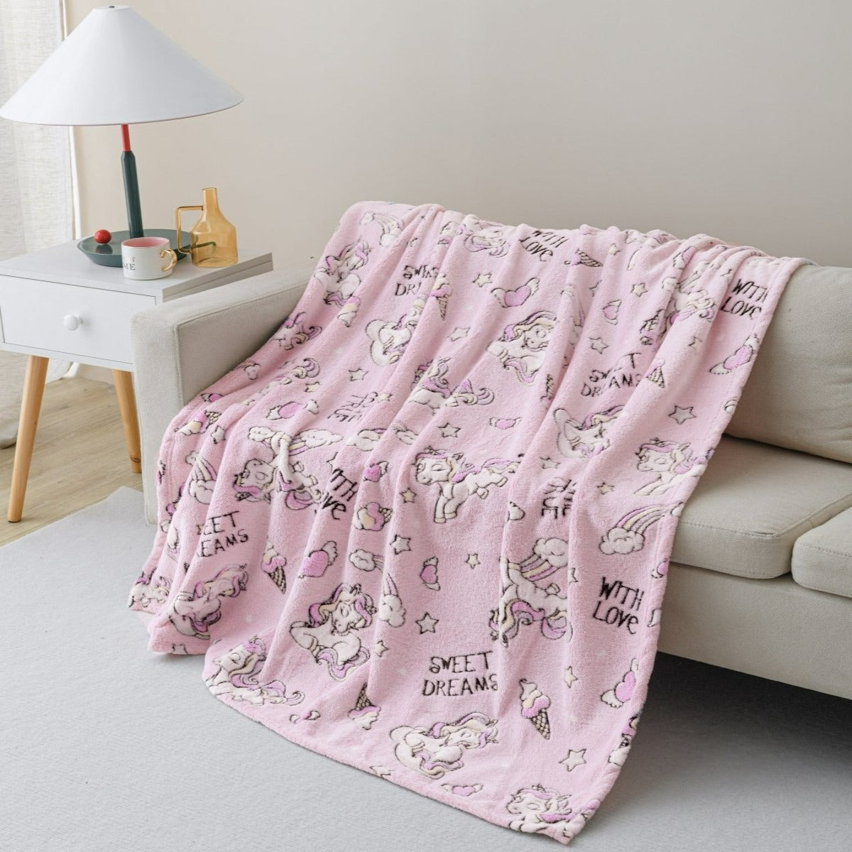 Luna & Arlo - Glow in the Dark - 50 x 70 Throw - Spirit Linen