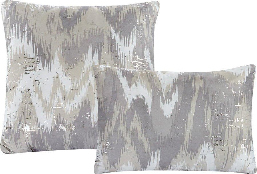 Metallic Comforter Set with Matching Shams and Decorative Pillows - Stylish Home Décor with Metallic Accents - Spirit Linen