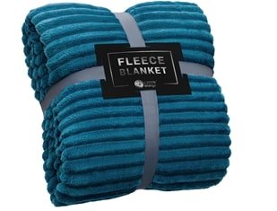 Solid Plush Ribbed Blanket - Ultra Soft and Smooth - Spirit Linen