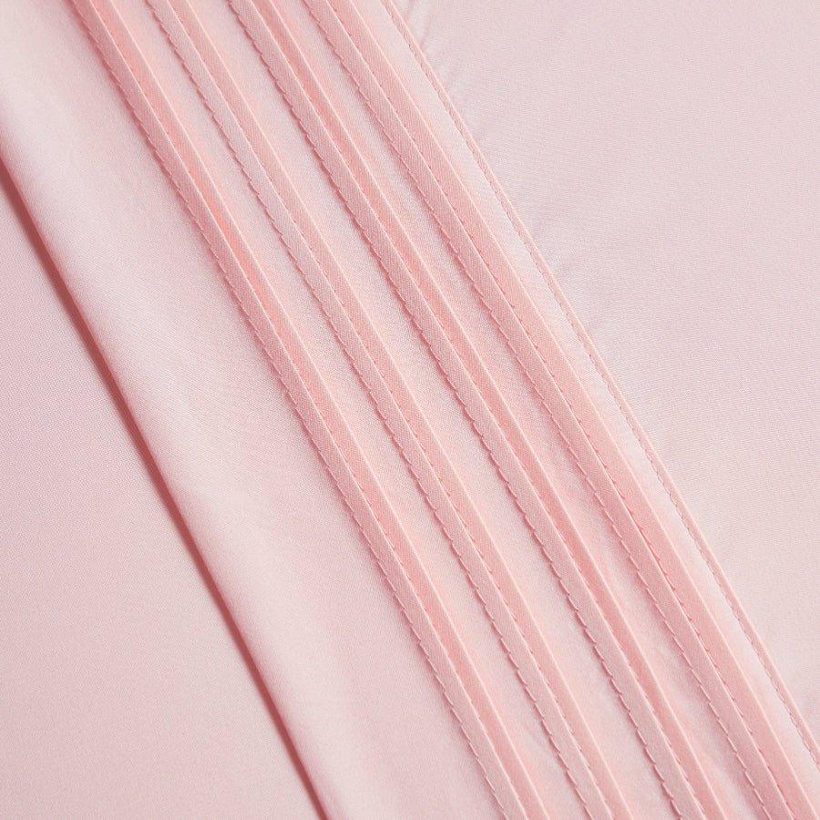 Spirit Linen Home Bed Sheets Set 4PC Pleated Better Sleep Ultra Soft Microfiber Sheet Set with Fitted Sheet Flat Sheet Pillowcases - Spirit Linen