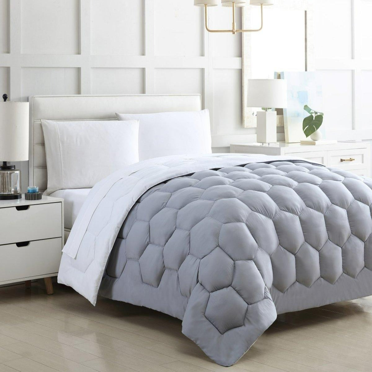 Ultra Plush Microfiber Honeycomb 1pc Comforter - Spirit Linen