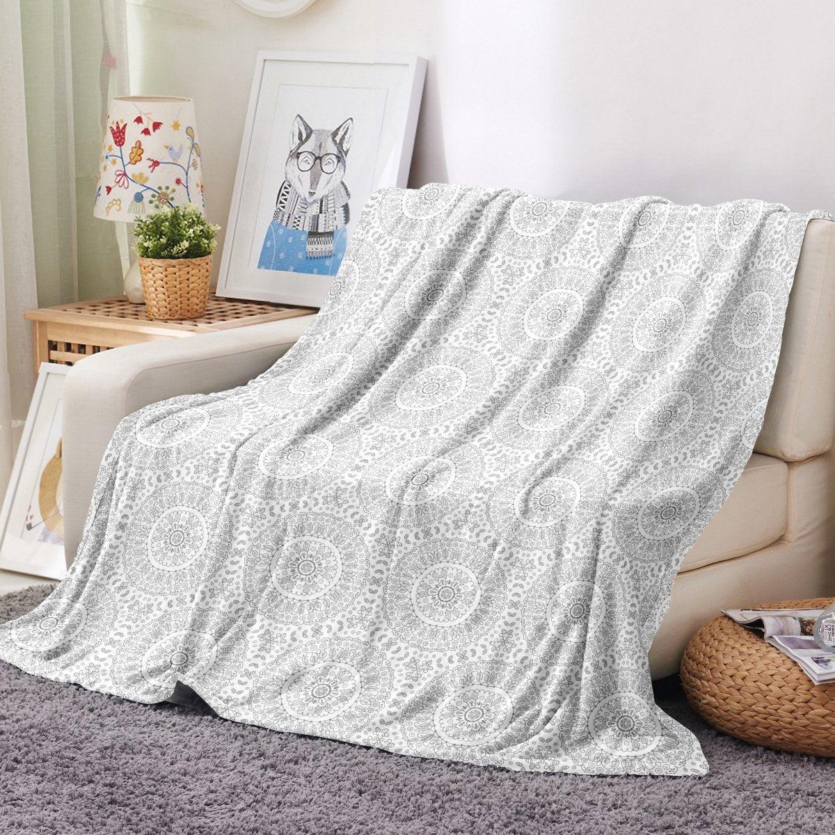 Ultra Soft Oversized Plush Core Throw Blanket - Stylish Home Décor for Bed or Couch - Spirit Linen