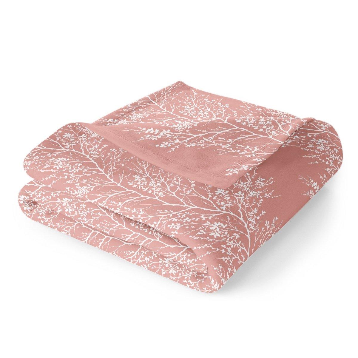 Ultra Soft Oversized Plush Foliage Throw Blanket - Stylish Home Décor for Bed or Couch - Spirit Linen