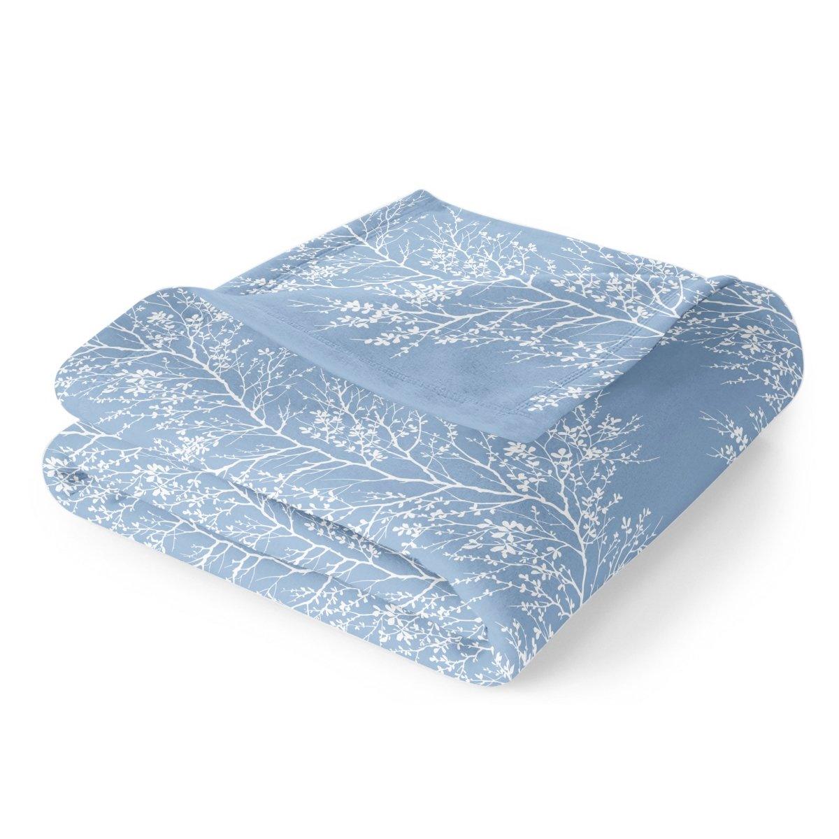 Ultra Soft Oversized Plush Foliage Throw Blanket - Stylish Home Décor for Bed or Couch - Spirit Linen