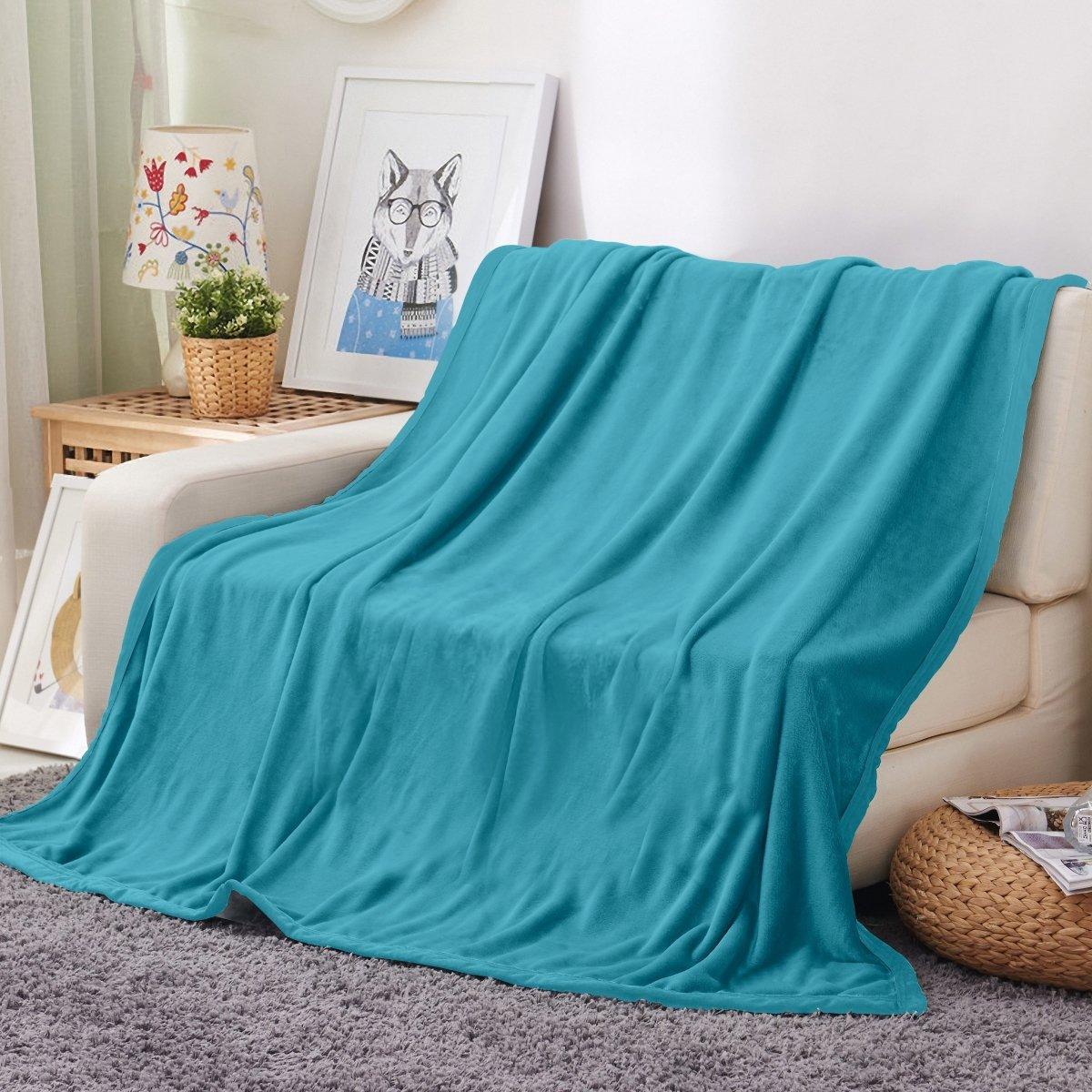 Ultra Soft Oversized Plush Solid Throw Blanket - Stylish Home Décor for Bed or Couch - Spirit Linen