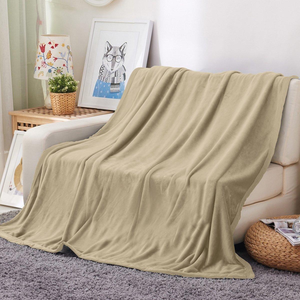 Ultra Soft Oversized Plush Solid Throw Blanket - Stylish Home Décor for Bed or Couch - Spirit Linen