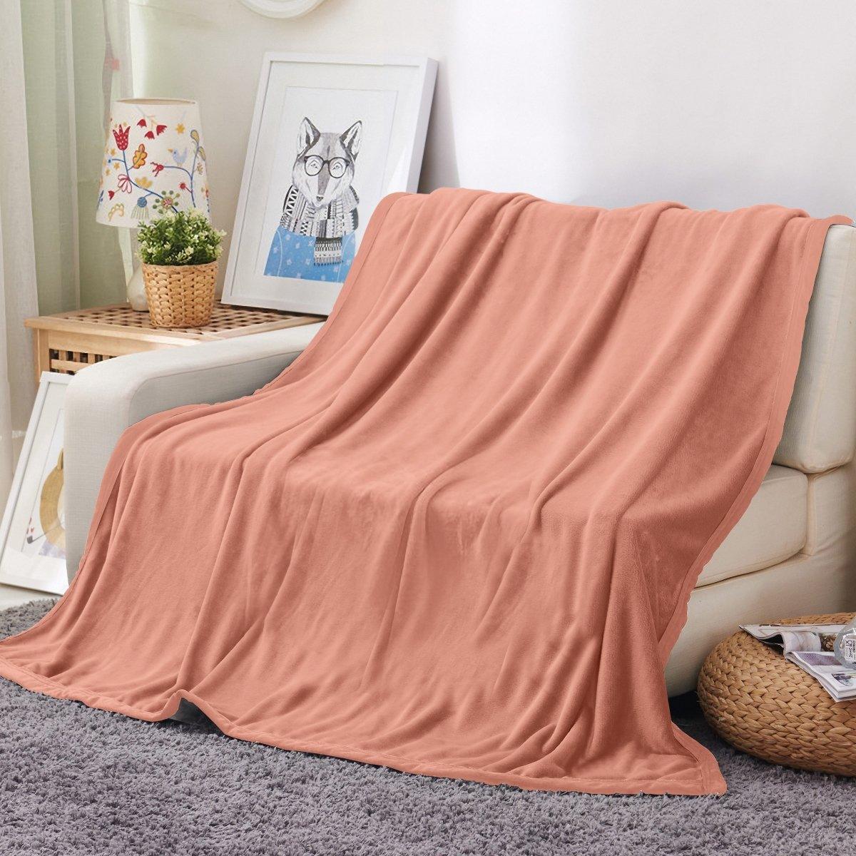 Ultra Soft Oversized Plush Solid Throw Blanket - Stylish Home Décor for Bed or Couch - Spirit Linen