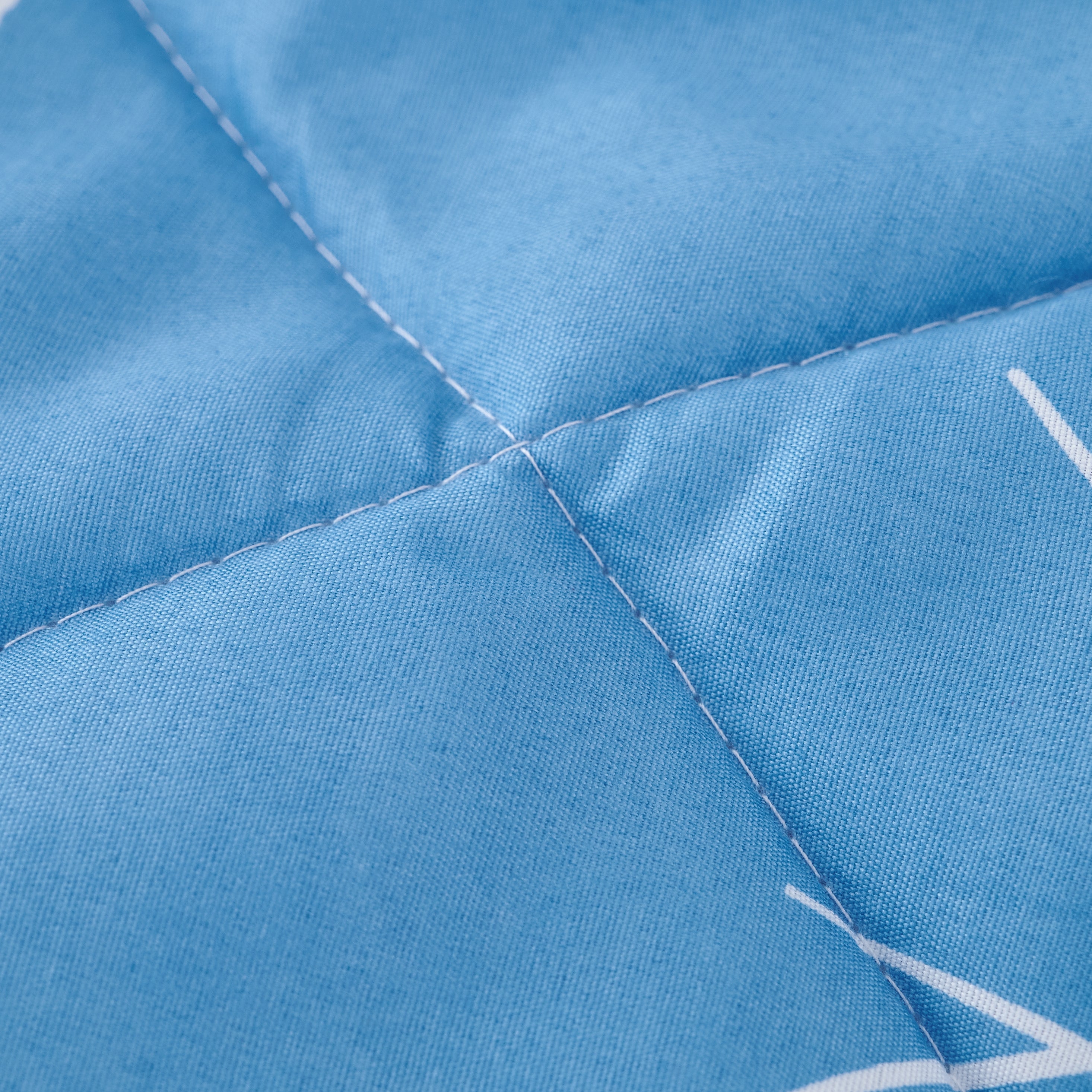 Foliage Reversible Comforter Set + Two Free Sham Pillows - Spirit Linen - Light Blue
