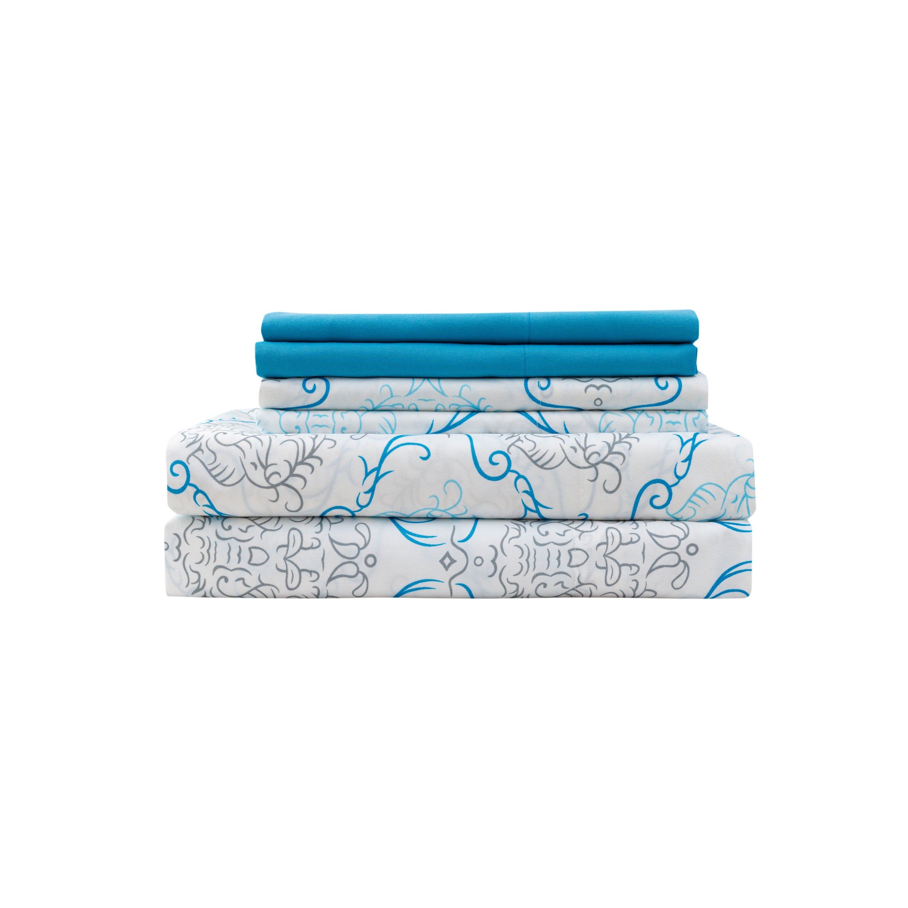 6PC Microfiber Traditional Sheet Set