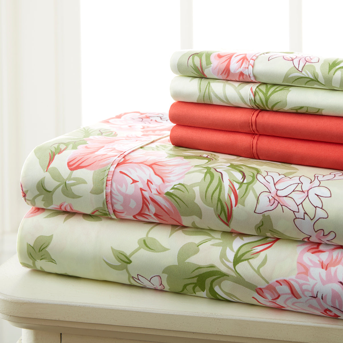 6PC Microfiber Traditional Sheet Set