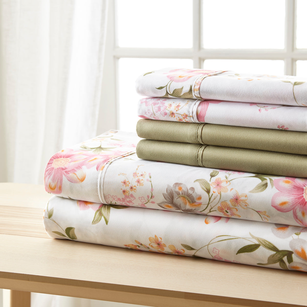 6PC Microfiber Traditional Sheet Set | Spirit Linen