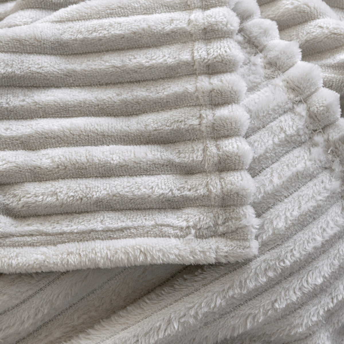 Solid Plush Ribbed Blanket - Ultra Soft and Smooth