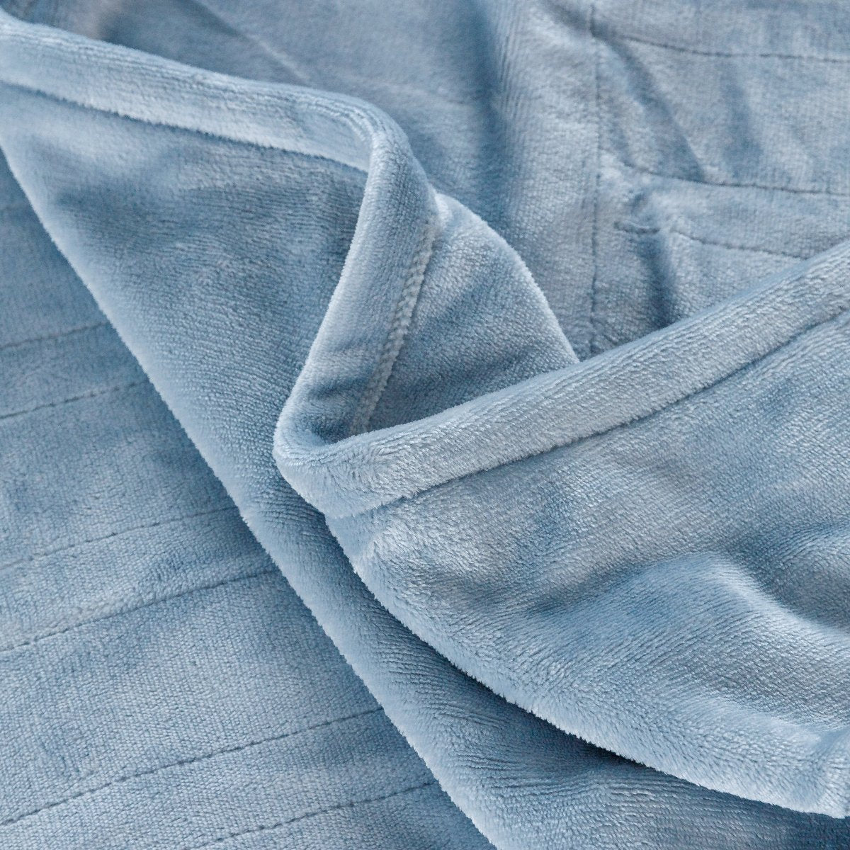 Microplush Heated Blanket | Spirit Linen - Dusty Blue